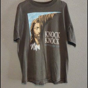 Vintage knock knock Jesus shirt
